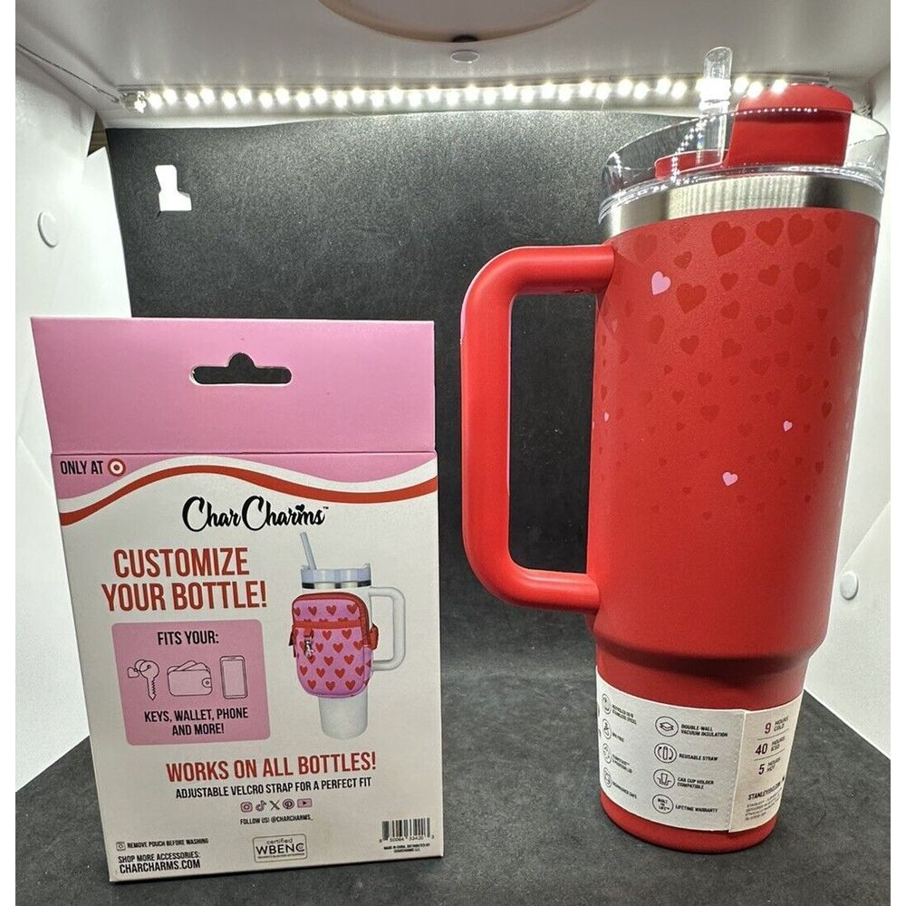 2025 Limited Edition Valentine Stanley Bundle, 30oz Tumbler W/Straw, Pouch - Picture 4 of 6